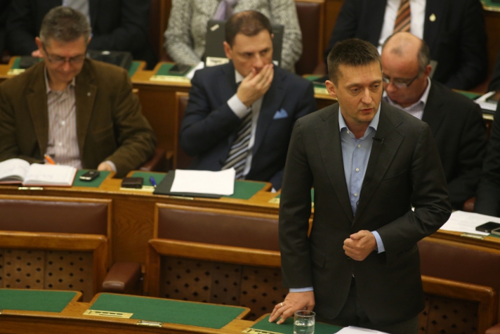 Rogán Antal napirend előtti felszólalásában a parlamentben.
