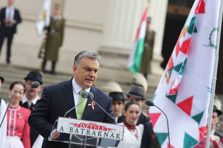 Orbán Viktor: Március 15. a cáfolhatatlan bizonyíték, hogy mi voltunk, vagyunk és leszünk, ez a mi...