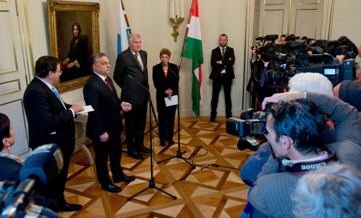 Orbán Viktor miniszterelnök és Horst Seehofer bajor...
