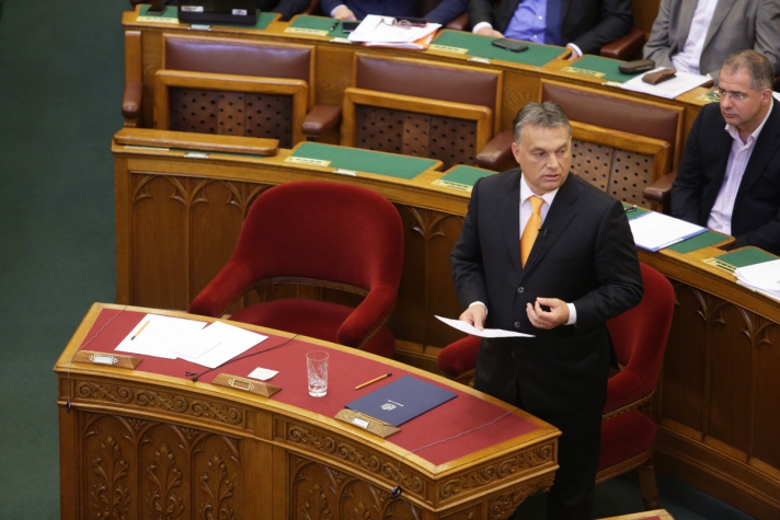 Orbán Viktor a frakcióvezetők felszólalásaira reagálva.