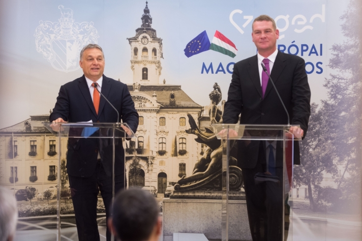 Orbán Viktor:Szegednek minden adottsága megvan ahhoz, hogy kiemelkedő regionális központ legyen