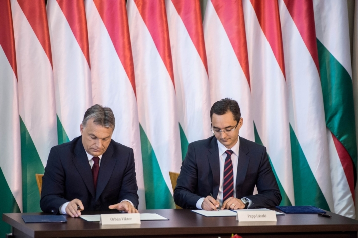 Orbán Viktor miniszterelnök és Papp László, Debrecen...