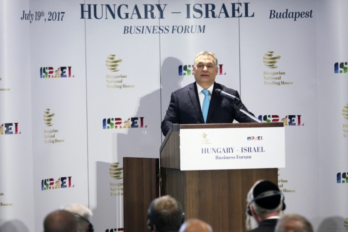 Orbán Viktor Minden politikai akadály elhárult a magyar-izraeli gazdasági együttműködés útjából