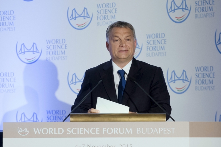 Orbán Viktor a Tudomány világfóruma (World Science Forum, WSF) megnyitóján